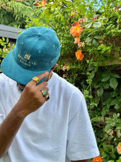 Best Teal Printed Hat | Teal Monogram Hat | Kings Avenue